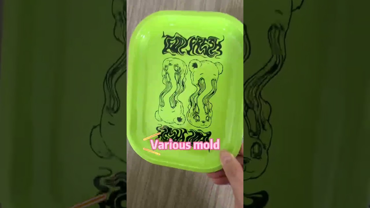 Free Samples Custom Rolling Trays Metal Weed Smoking Tray Wholesale