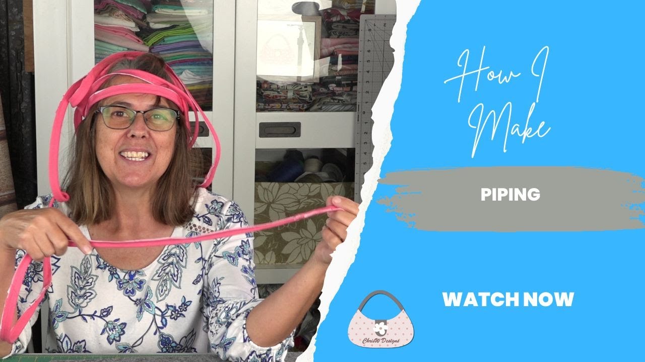 How I Make My Own Piping for bag Making