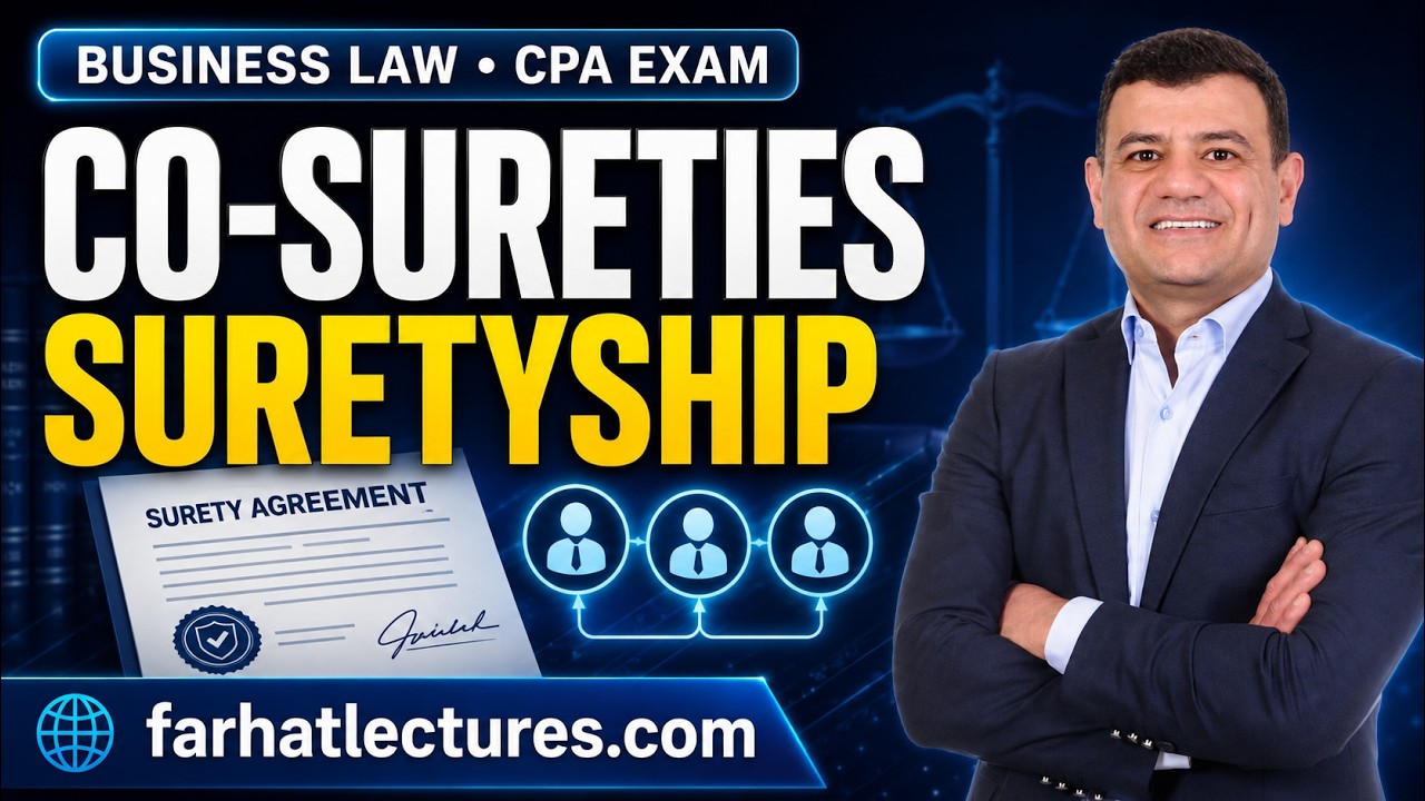 Cosureties in Suretyship. CPA Exam REG