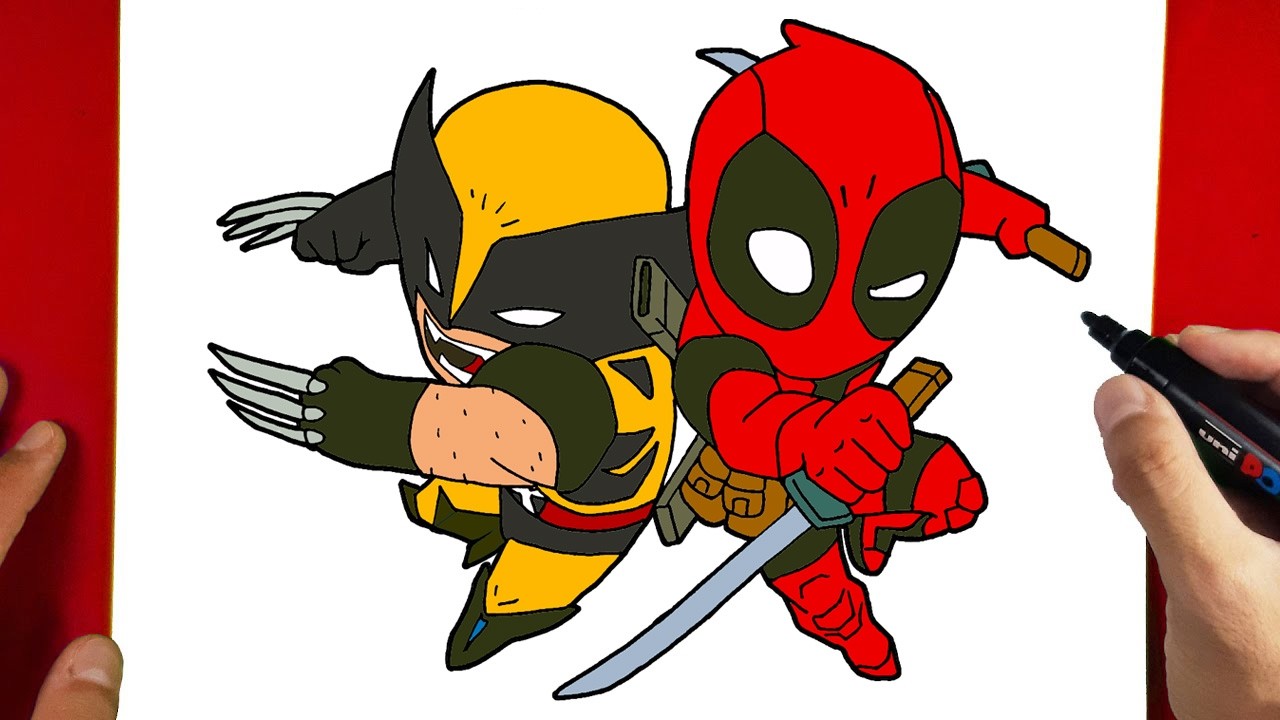 Let's draw Deadpool and Wolverine || How to draw Deadpool and Wolverine