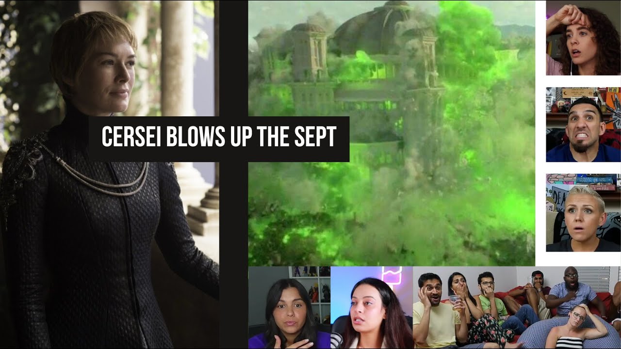 Reactors Reaction to Cersei blows up the Great Sept | Game of Thrones 6x10 