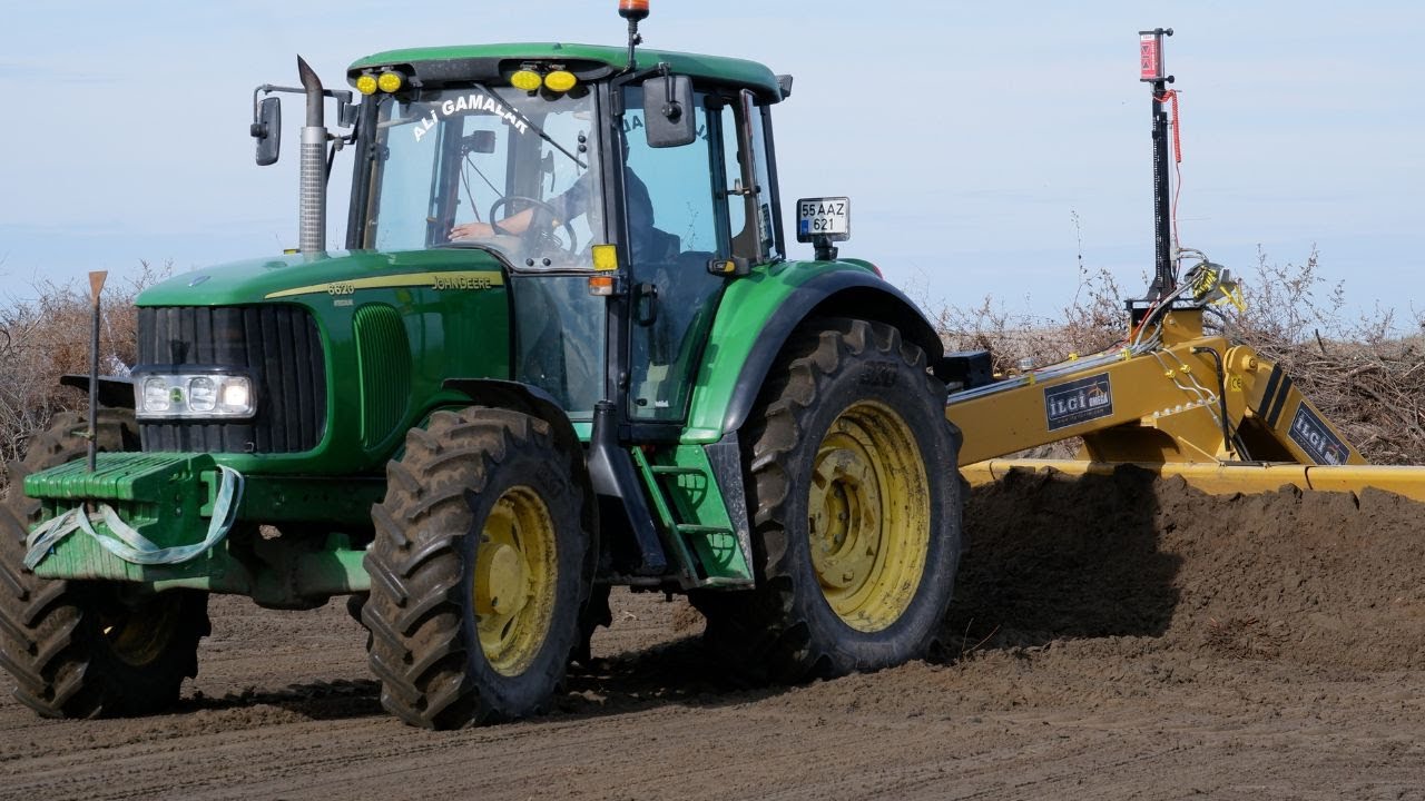 JOHN DEERE 6620 LAZERLİ TESVİYE - JOHN DEERE 6620 LASER LEVELING