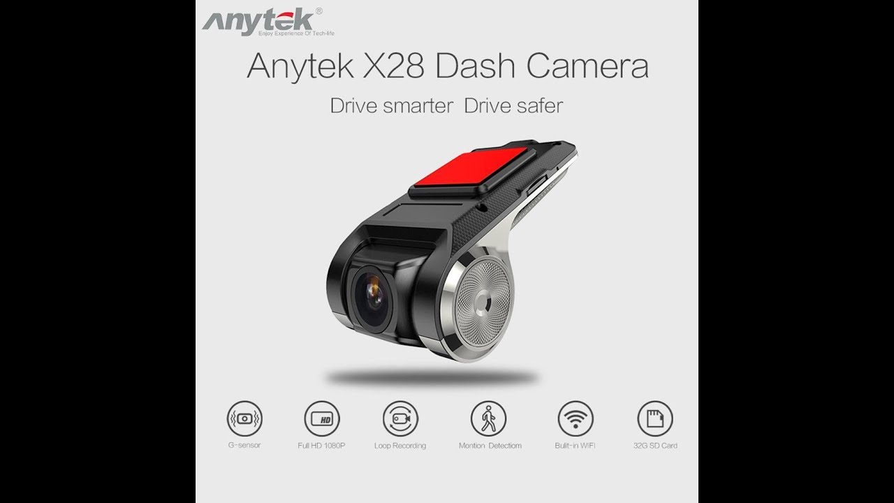 Dvr Veicular Anytek X28 Ucardvr Gps G-sensor 1080 Full Hd Para Central Multimídia androide (Instal)