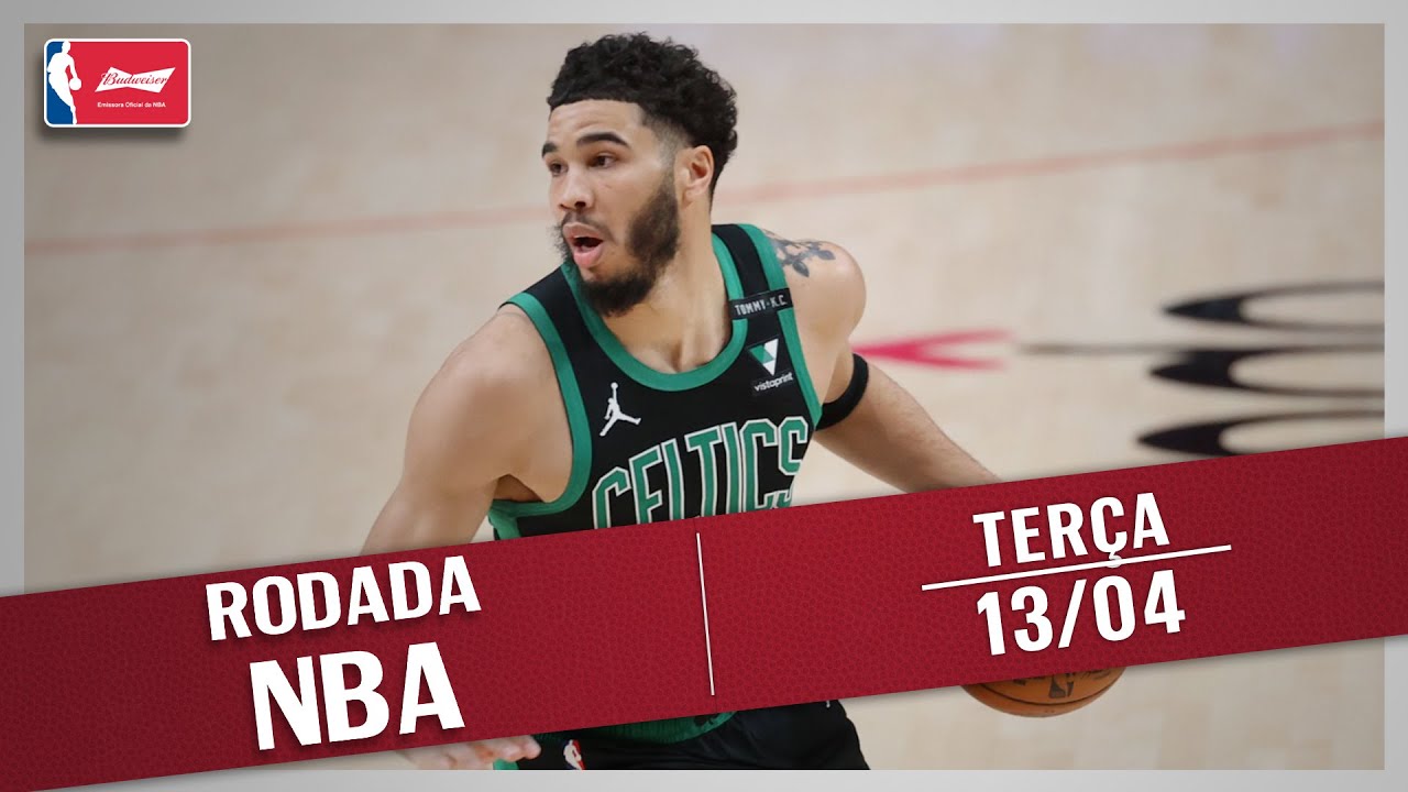 RODADA NBA 13/04 - TATUM COM A BOLA DA VIT&Oacute;RIA, KUZMA RESOLVENDO, TOP 10 E MAIS!