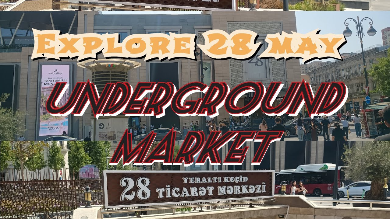 Exploring 28 may underground market at Baku, Azerbaijan.