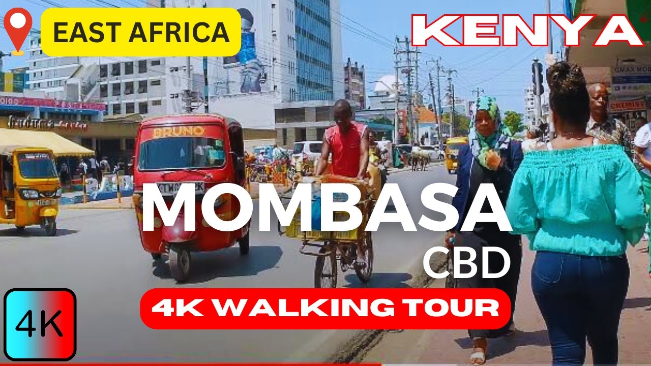 Mombasa CBD 🇰🇪 comes Alive in 4K 🌆 Dive into a World where History meets Modernity - This is Africa