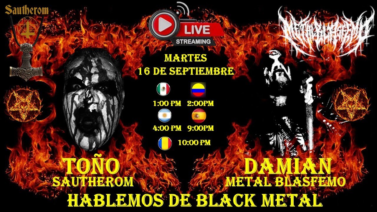 Ep 39 | STREAM Con DAMIAN de METAL BLASFEMO, Hablemos de BLACK METAL!