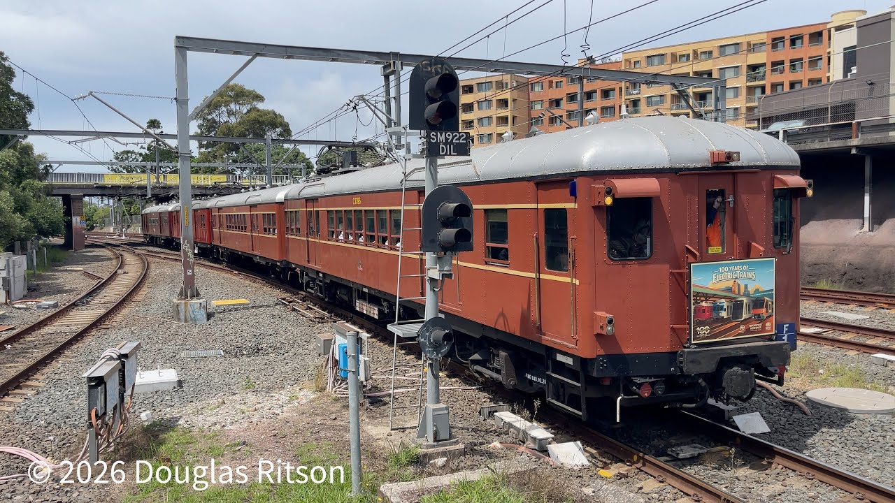 880H - F1 - 100th anniversary of the first electric train in NSW - Trip 4. Hurstville 1253 1/3/26
