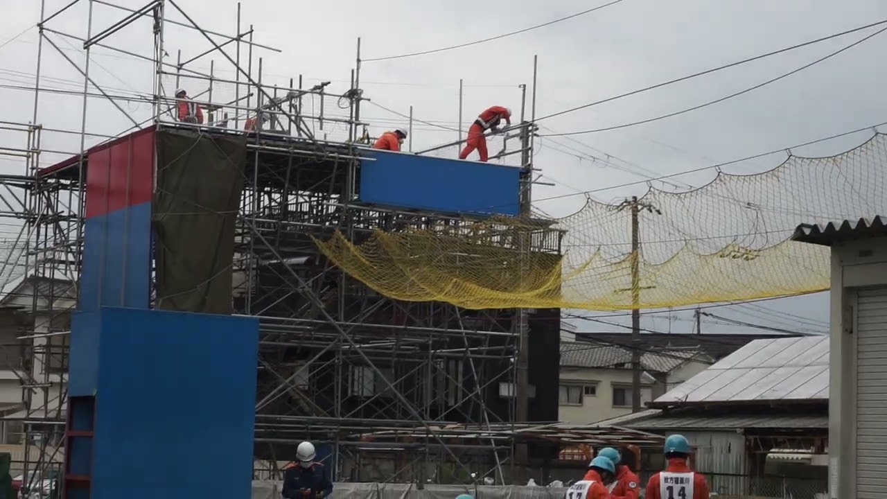 枚方寝屋川消防組合の障害突破＆ロープブリッジ救出