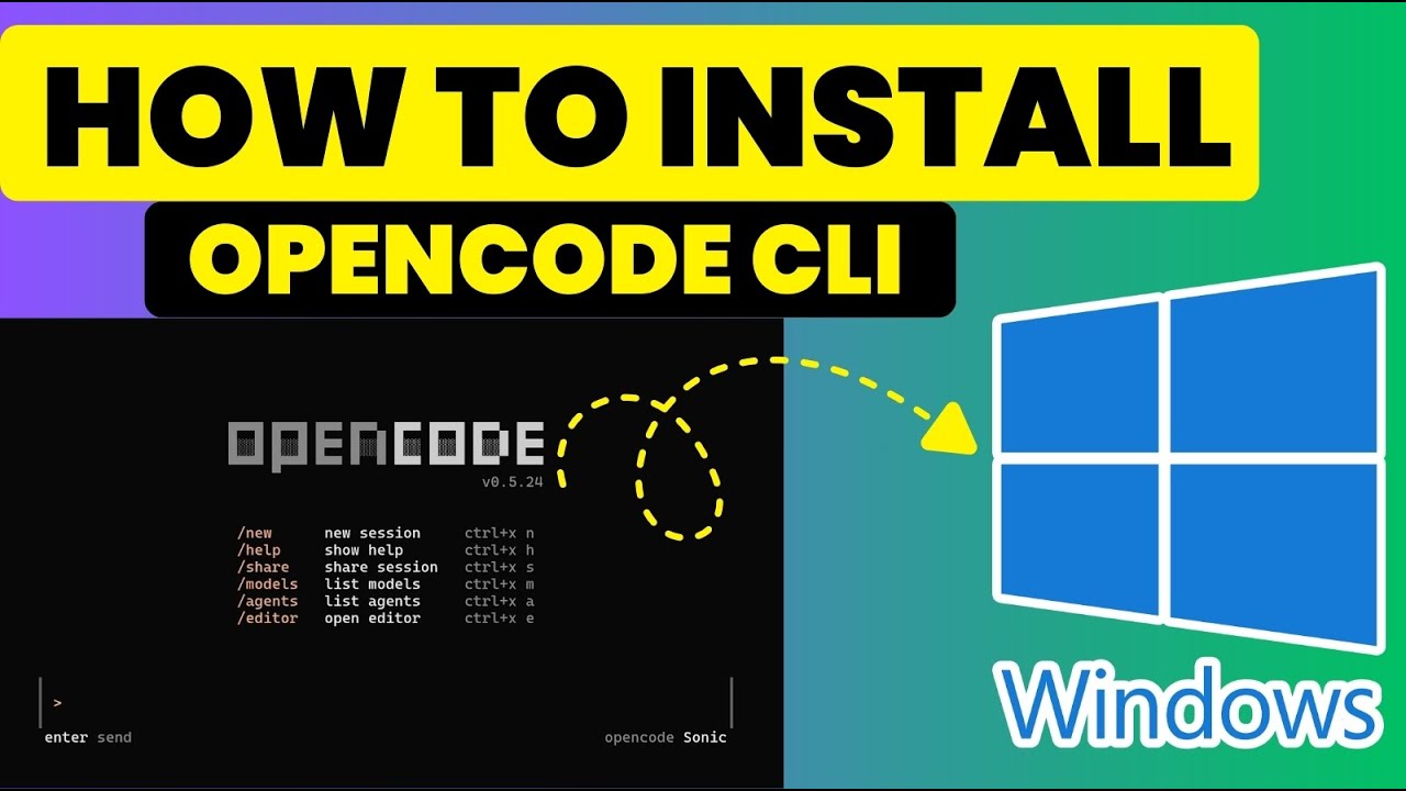 How to Install & Use OpenCode CLI on Windows