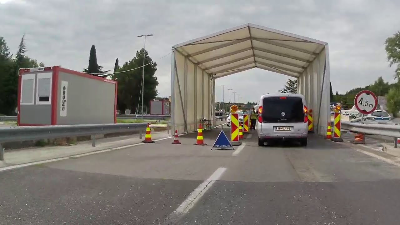 Guidando per Trieste e dintorni #09 Trieste (ITA) to Koper (SLO) freeway no *vignette*【4K】