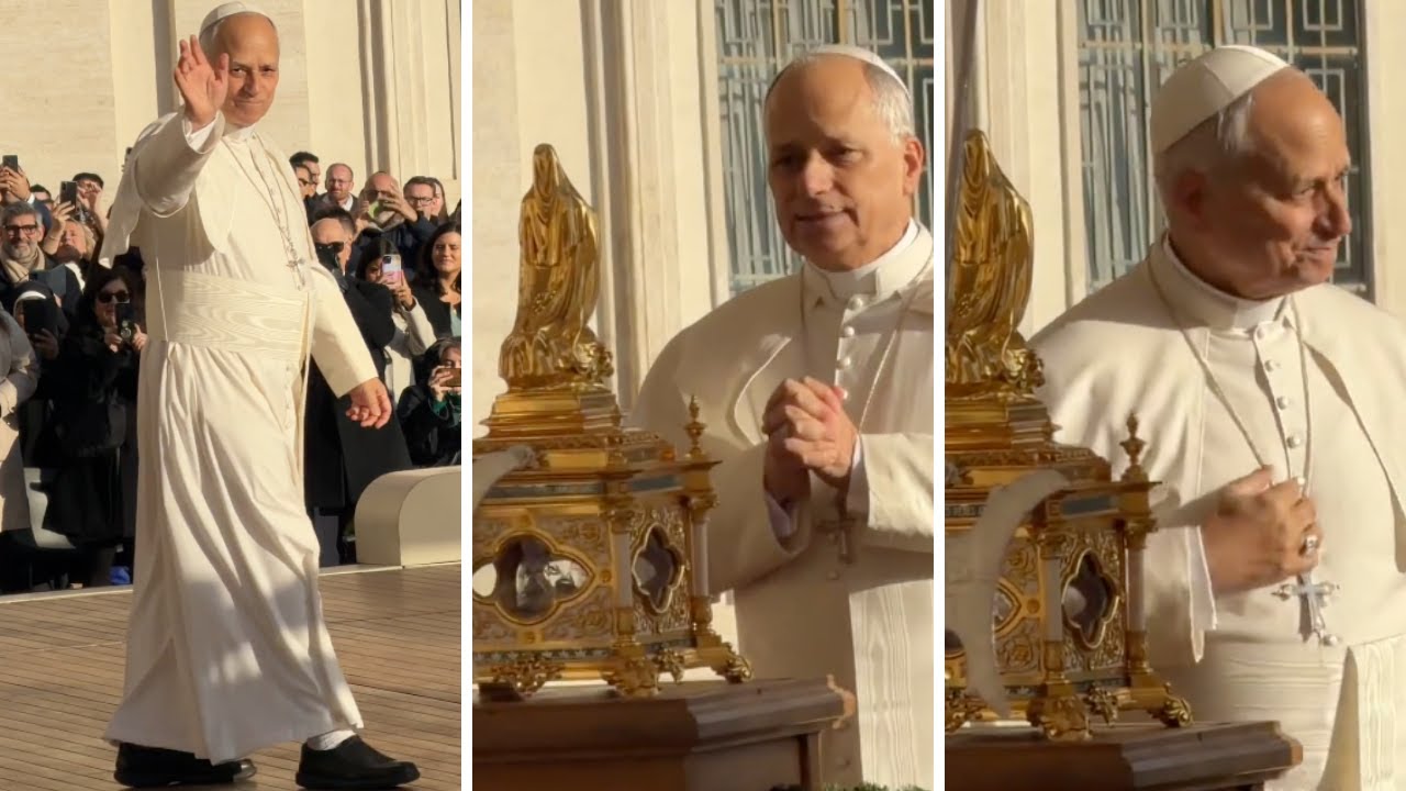 Look at the shoes POPE LEO XIV is wearing 👟