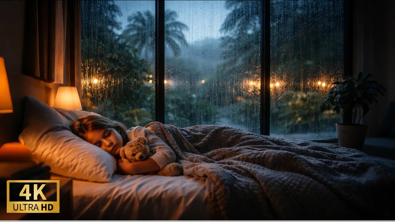 Rain and Thunder for Deep Sleep | Relaxing Night Storm Sounds (No Music)