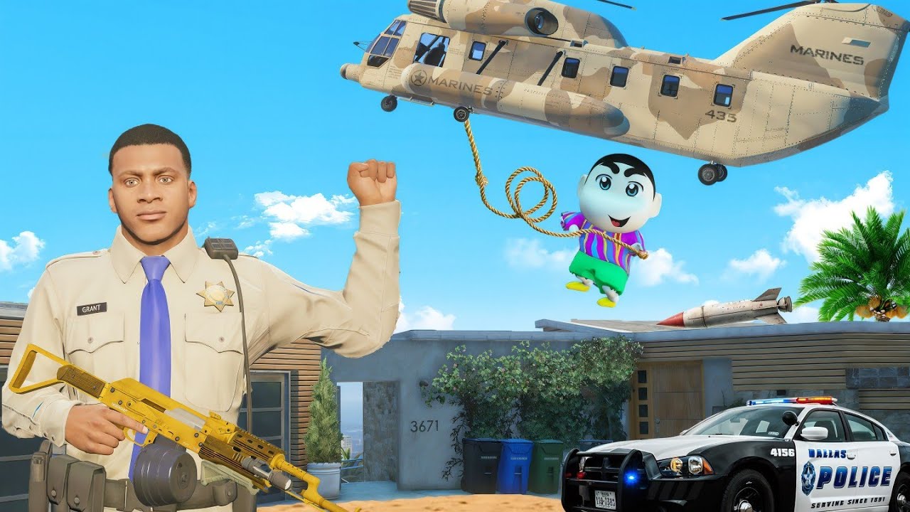 GTA 5 : Franklin & Shinchan কি পারবে পুলিশ অফিসার হতে | Gta V Bangla Gameplay