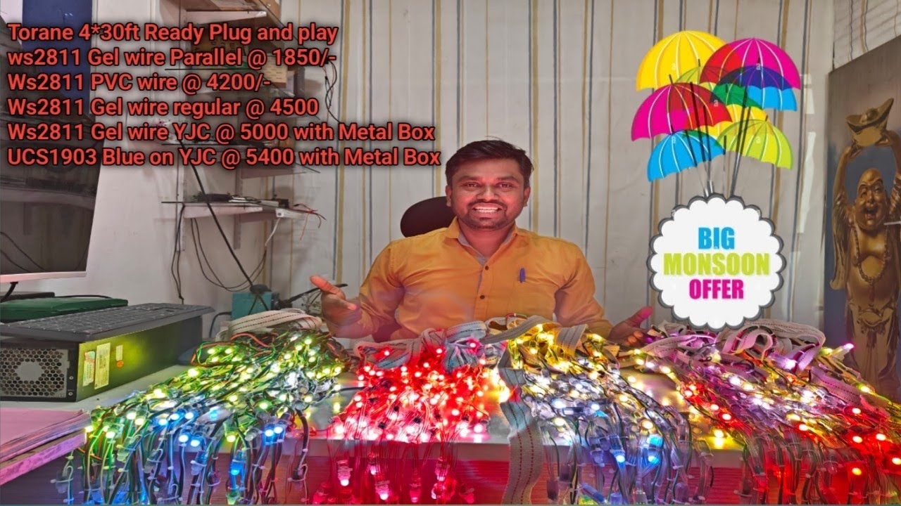Ws2811 Gel Wire 4x30ft Parallel Torane @ 1850/- and Detail inform about matket Torane
