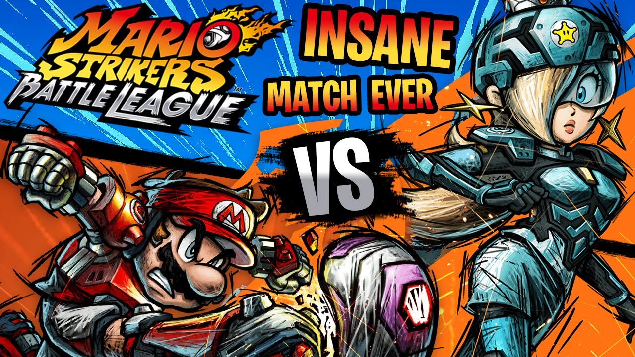 Mario Vs Rosalina !! INSANE MATCH EVER!! Mario Strikers Battle League!!