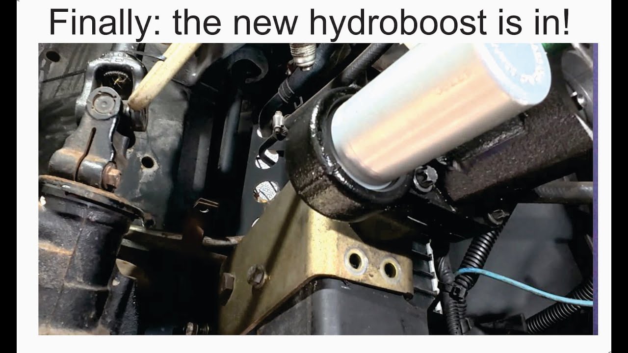reinstall hydroboost and master cylinder