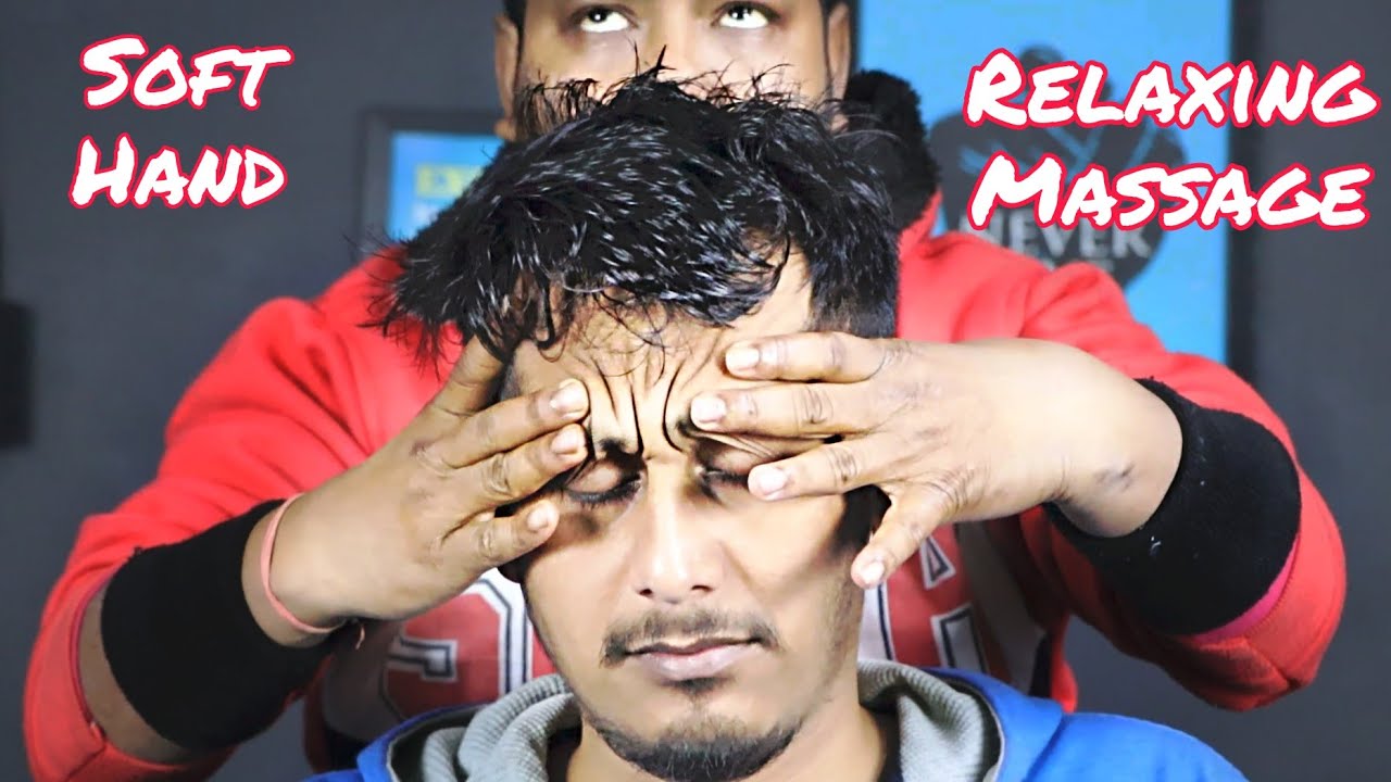 Soft Hand Relaxing Massage From Indian Barber | Head Scratching and Neck Cracking | 3d ASMR Sound