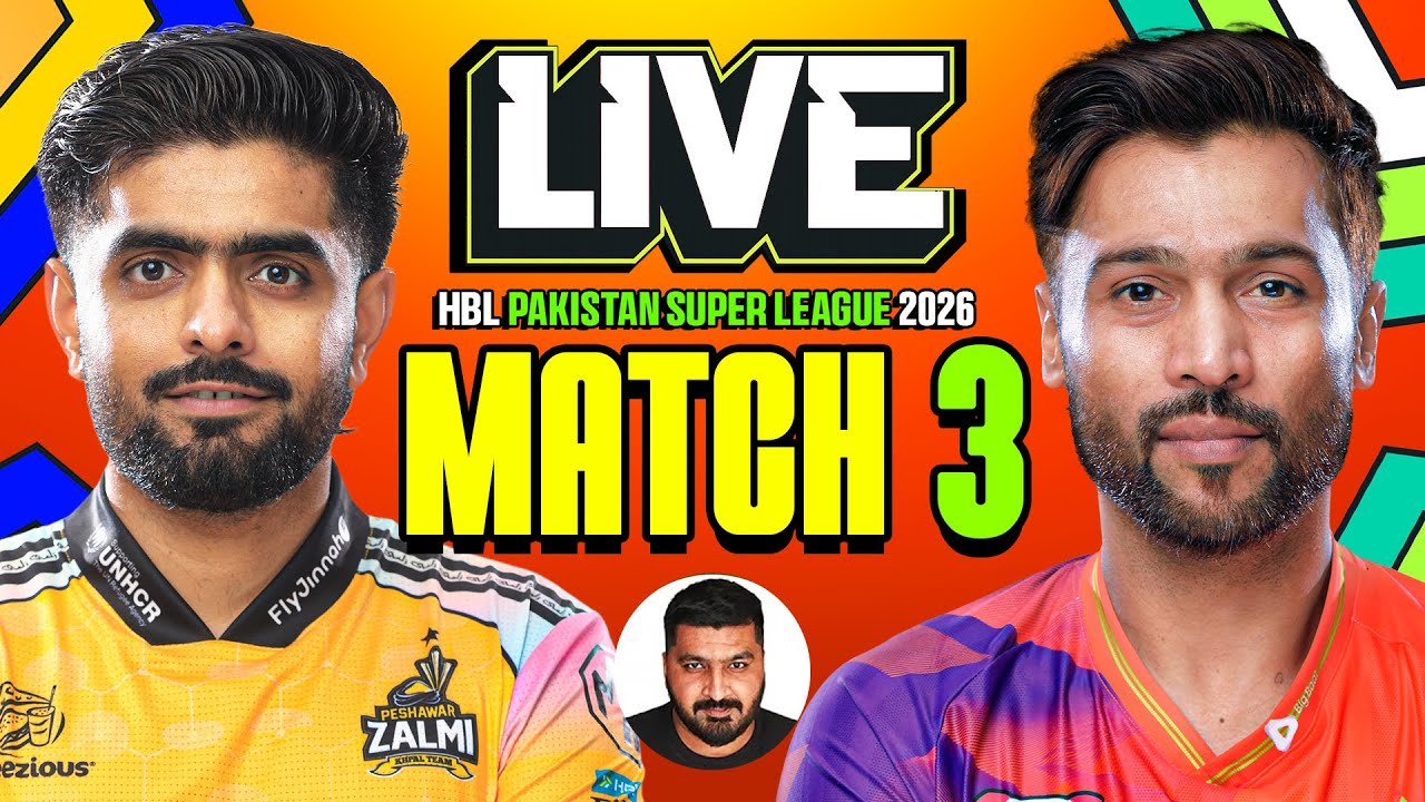 PSL 2026 Live Match Today: Peshawar Zalmi vs Rawalpindiz Live Score | Watch Party | Match 3