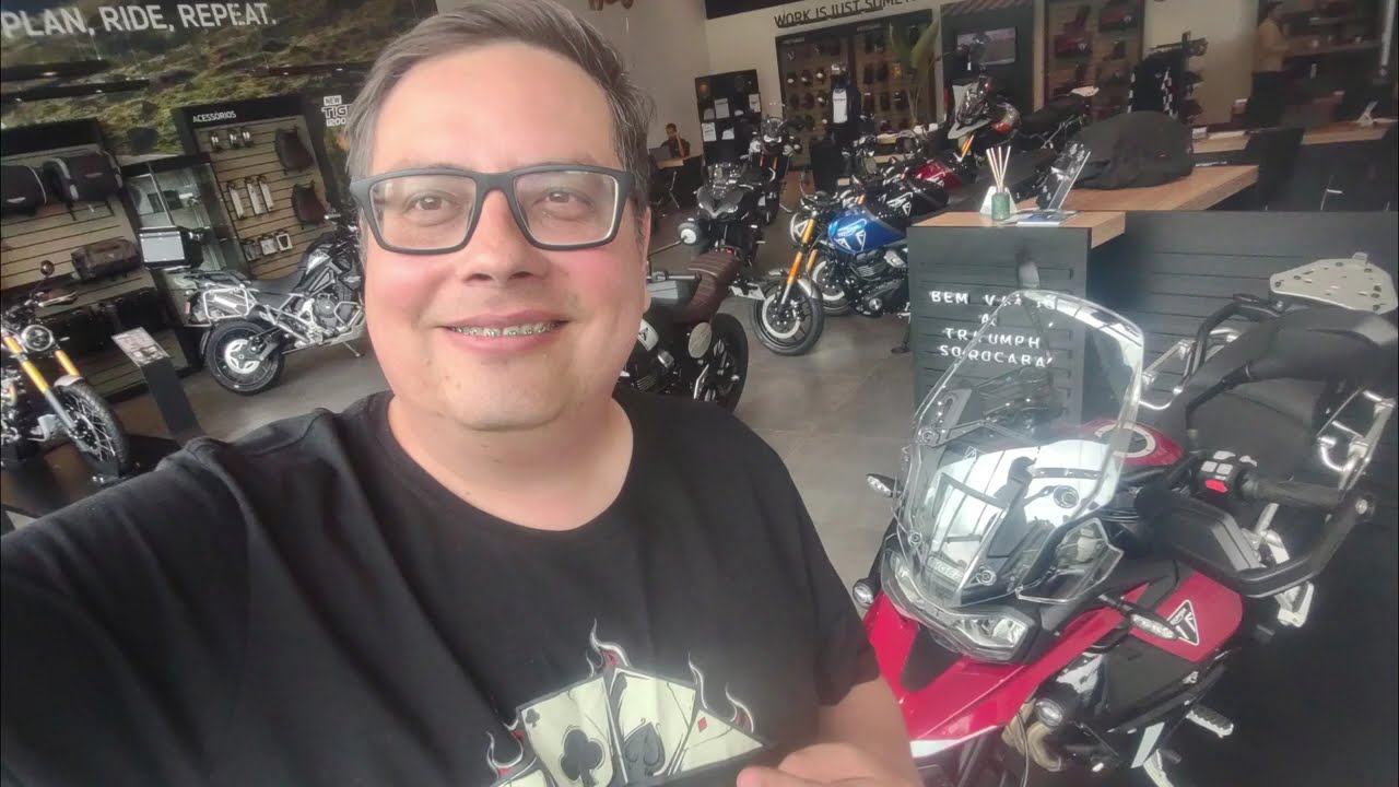 Dia de Moto Nova: Pegando a Tiger 900 GT PRO Vermelha 2024/2025 | Magi Triumph Sorocaba