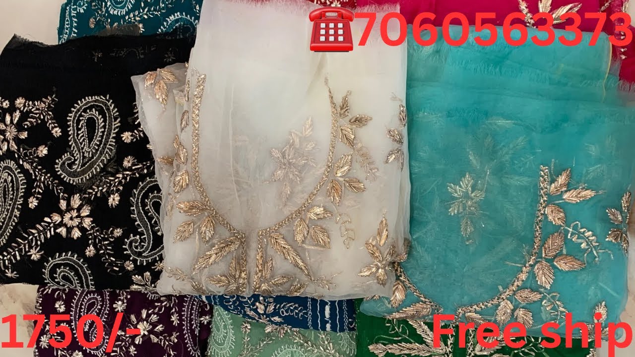 Pakistani gota patti collection🩵2pcs chiffon/organza gota patti suits☎️7060563373