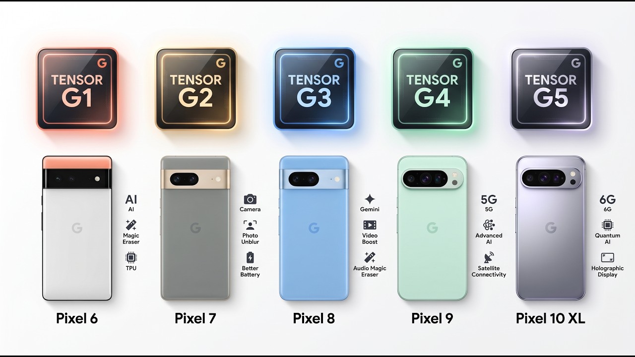 Подробное описание каждого чипа Google Tensor
