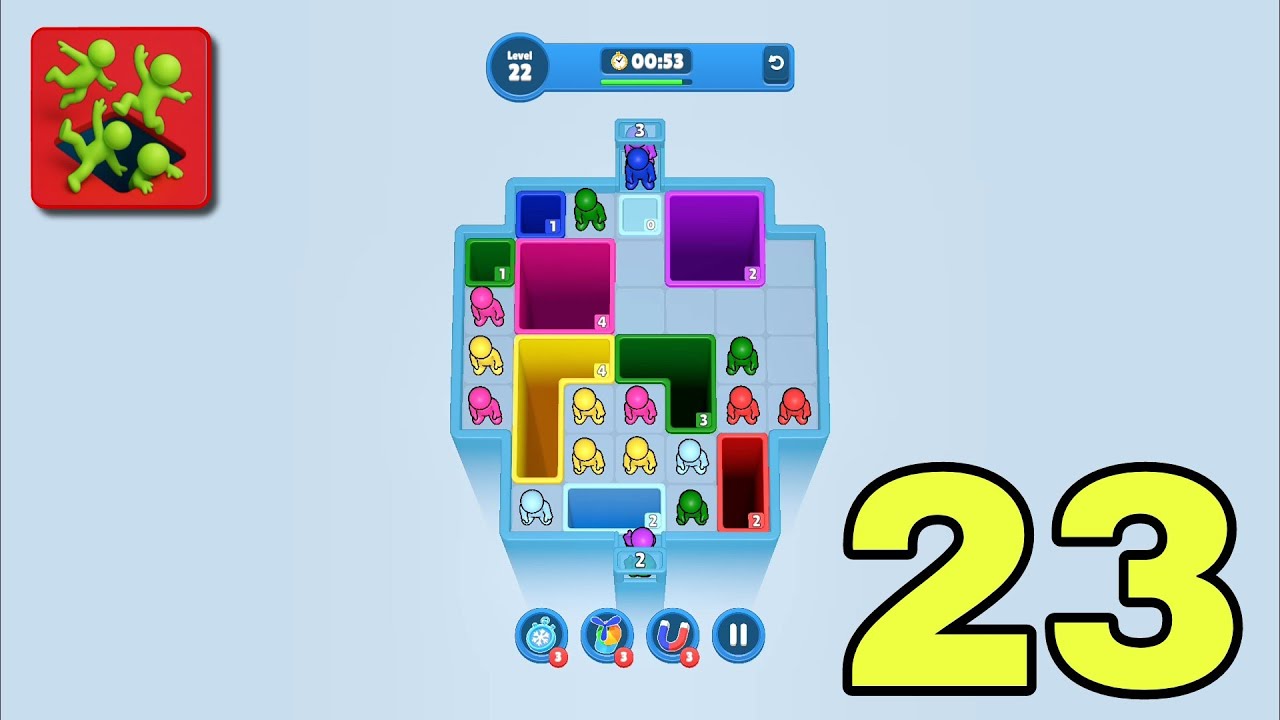 DROP AWAY COLOR PUZZLE : GAMEPLAY LEVEL 23