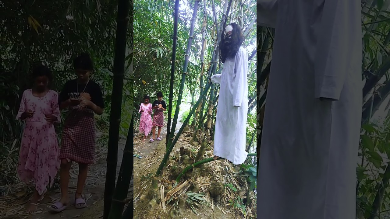 FAKE SCARY GHOST PRANK FOR LAUGHING GIRLS Ayesha funny #fakeghost #nun #strange
