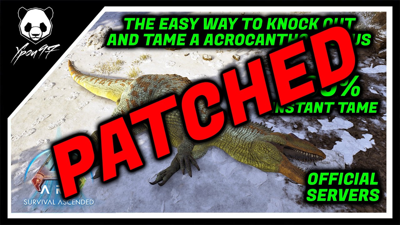How To Easy Tame Acrocanthosaurus And Instant Tame It | ARK: Survival Ascended