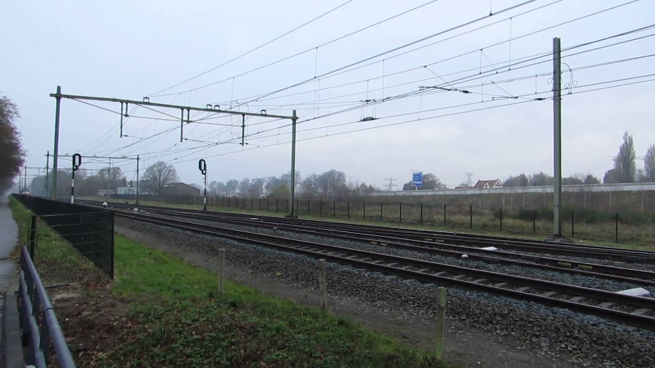diverse treinen in Maasbracht 6 december 2014
