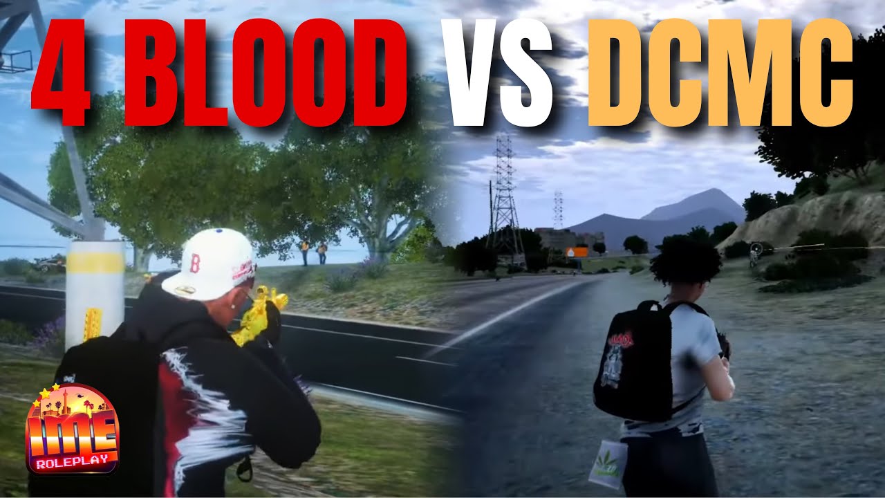 4 BLOOD VS DCMC !! PECAH DI TOL KANAN #imerp #imeroleplay #4blood 