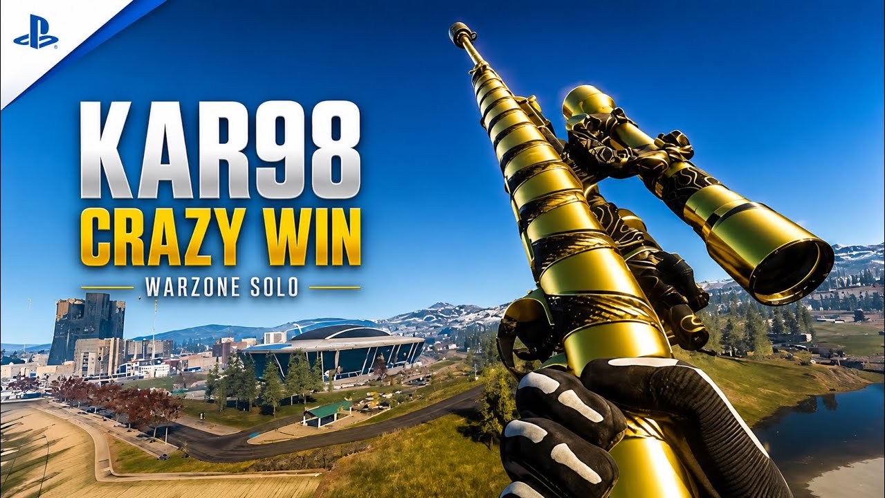 Crazy Warzone Solo Win With KAR98 Sniper!