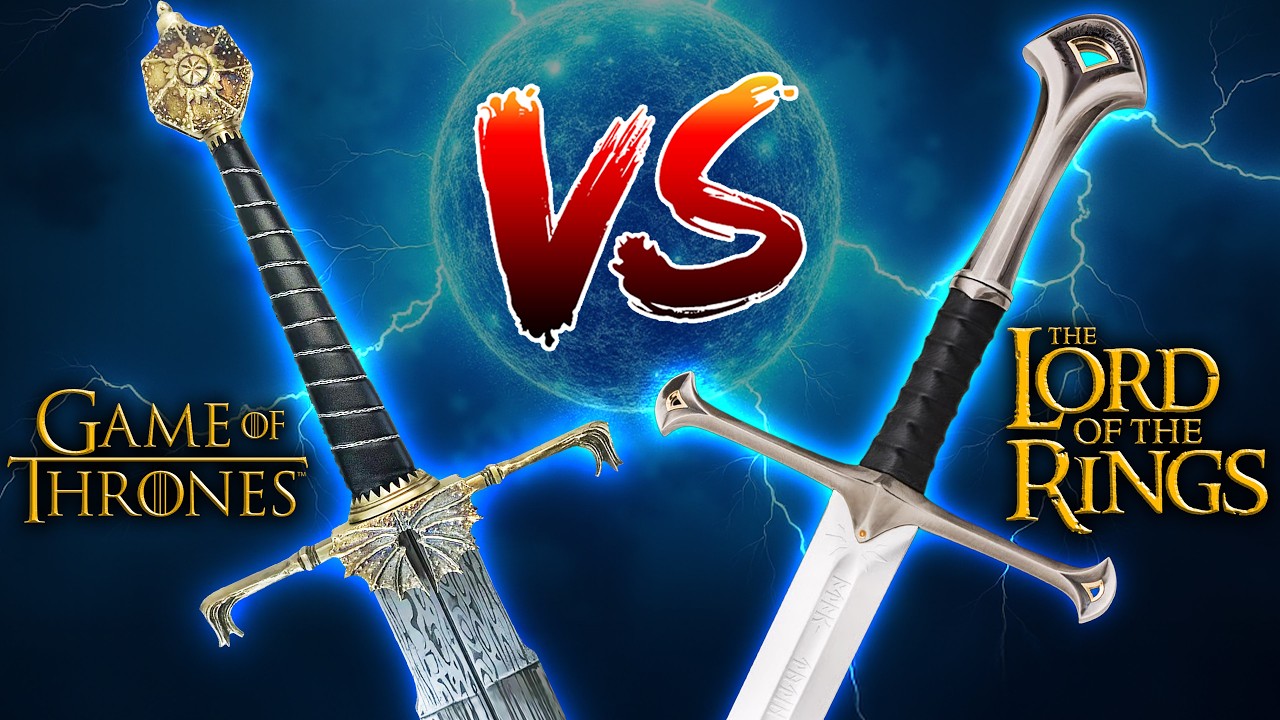 The KING of fantasy swords? Lord of the rings ANDURIL vs BLACKFYRE Game of Thrones