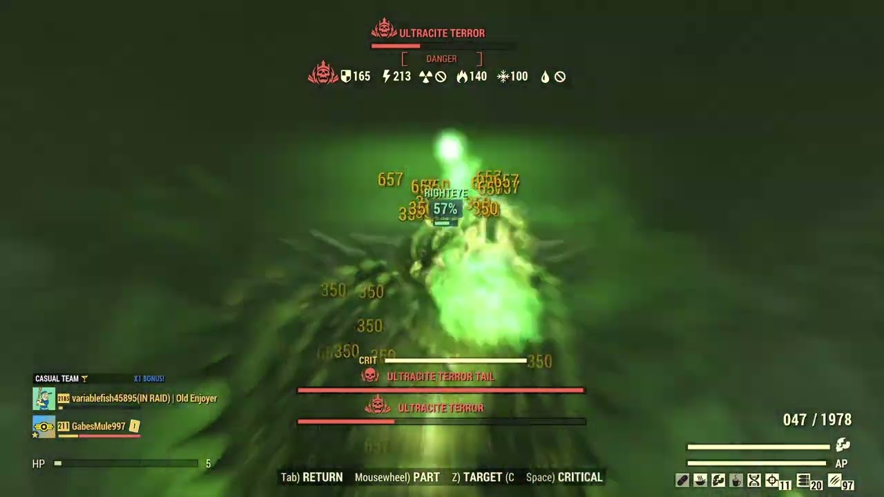 Pepper Shaker Bloodied Ghoul Snake Test - Fallout 76 - Pepper Shaker Sucks