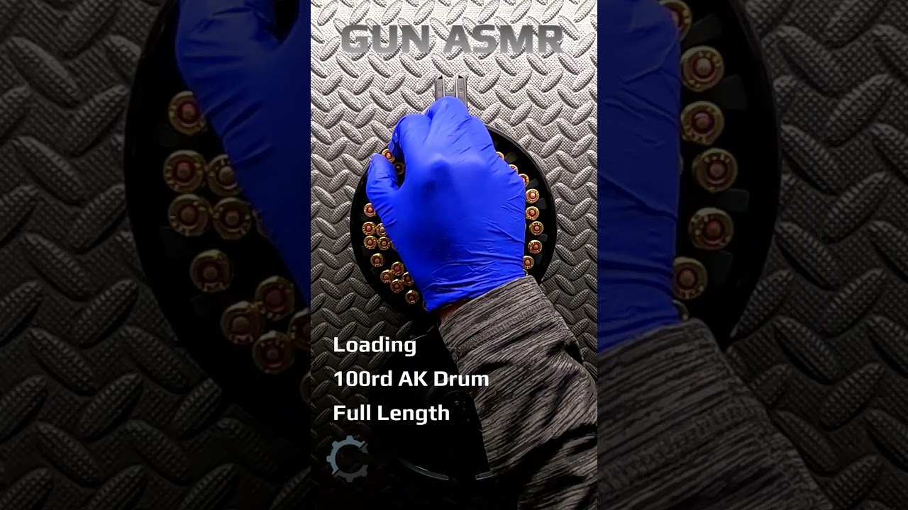 ASMR Tranquil Rounds: 100rd AK Drum Magazine Loading for Ultimate Relaxation