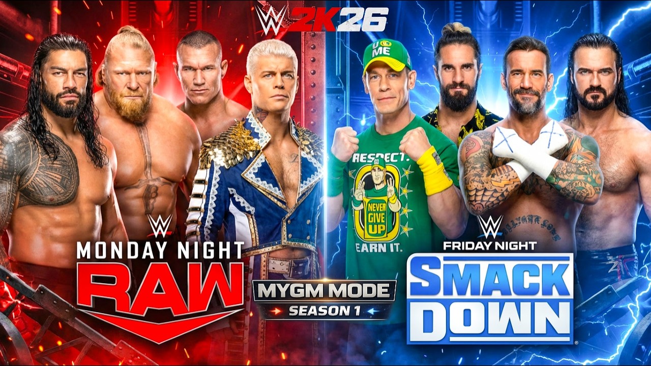 WWE 2K26 My GM Mode LIVE - The First PLE Battleground RAW Vs Smackdown Vs NXT