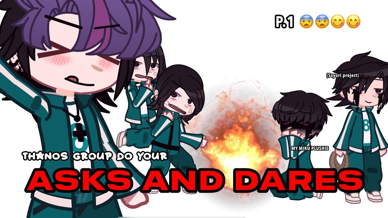 Thanos group do your ASKS AND DARES | squid game 2 - gacha club | desc ! | PART 1 (?) | AU !