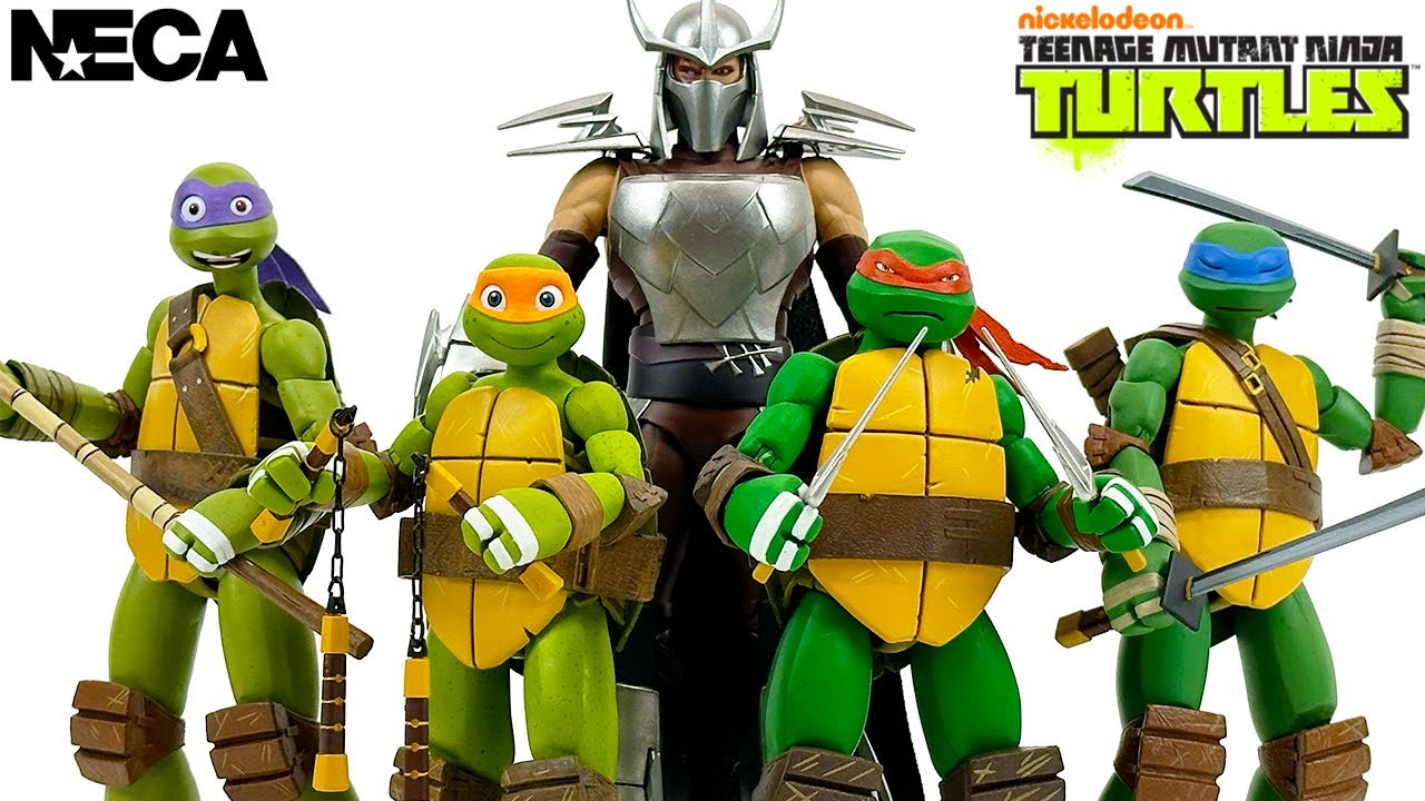 Обзор фигурок NECA TMNT 2012: Донателло, Микеланджело, Рафаэль, Леонардо и Шреддер!