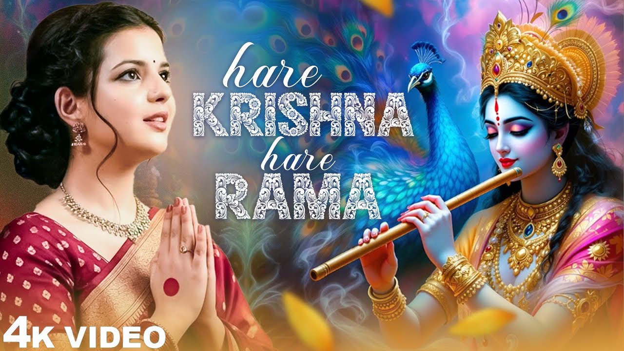Hare Krishna Hare Rama Mantra |  Powerful Krishna Bhajan | Peaceful Meditation  | Best Bhakti Song
