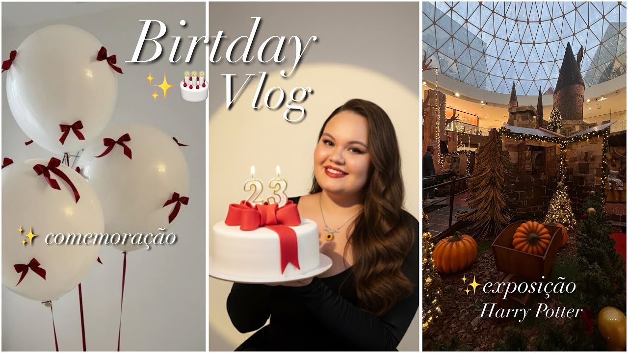 Diário Digital: meu aniversário de 23 anos, shopping, cinema, harry potter e pizza. 🎞️🎂🍕⚡️ 
