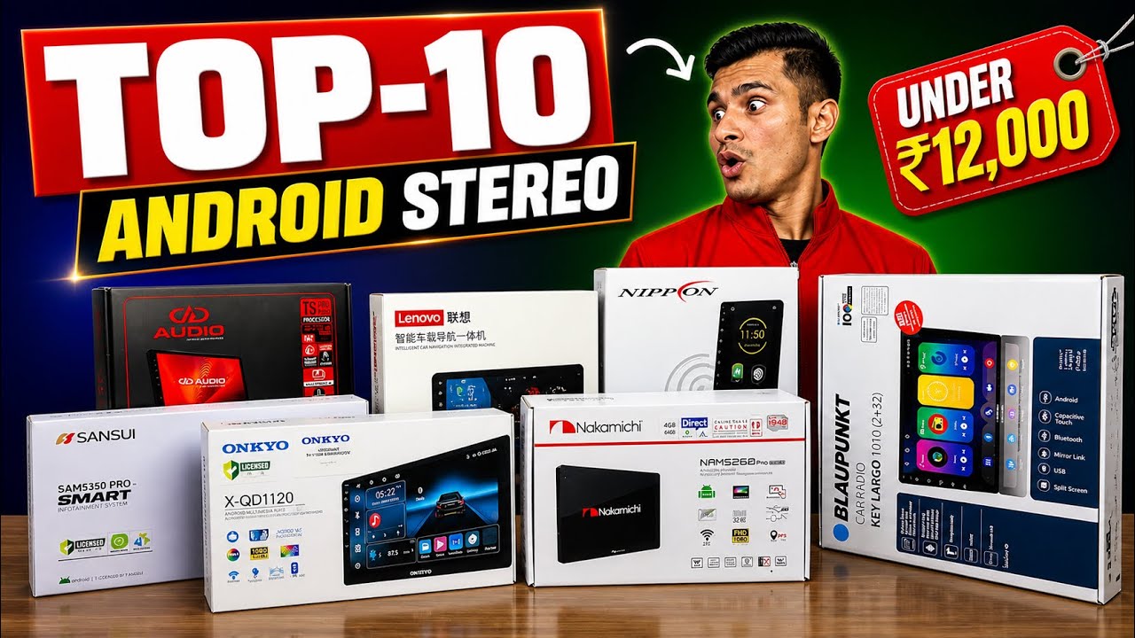 TOP-10 Android STEREO Under ₹12,000/- | Top-10 Car Android | Top-10 Infotainment system for car |