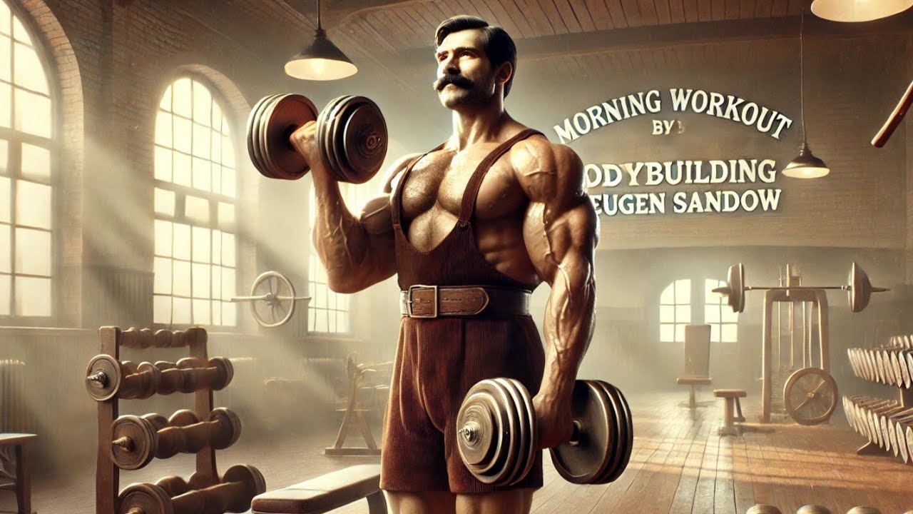 Morning workout by the father of bodybuilding, Eugen Sandow!