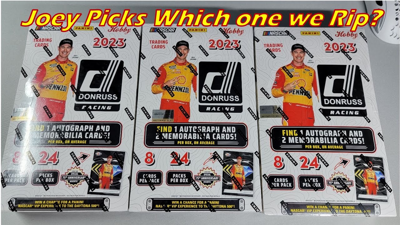 Random Hobby Box Rip - 2023 Donruss Racing NASCAR