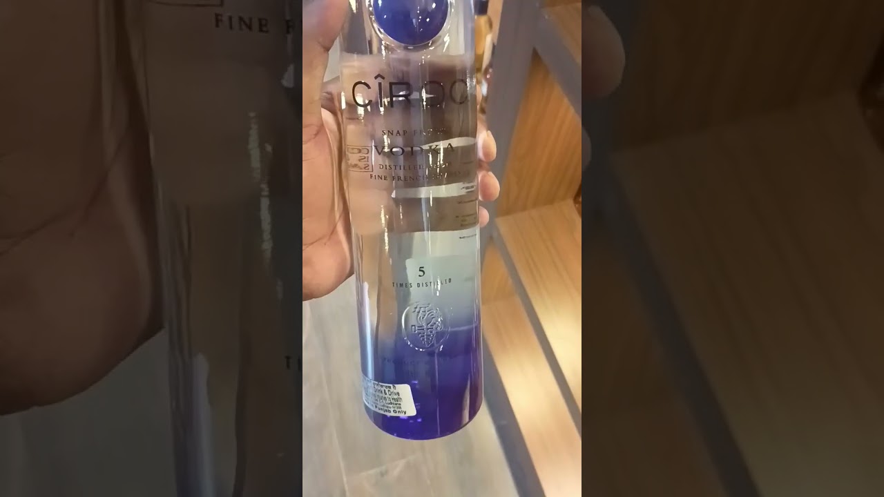#ciroc #vodka  Ciroc vodka is a premium vodka brand that is made from French grapes