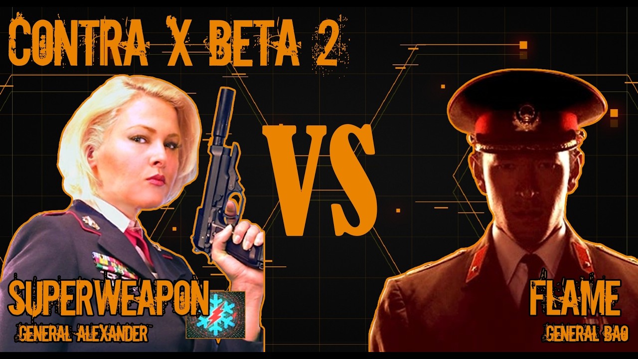 C&C Generals Contra X BETA 2. Challenge: Superweapon General vs Flame General [Hard] #1