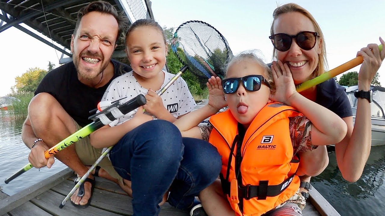 Fiske CHALLENGE förloraren måste bada med kläder