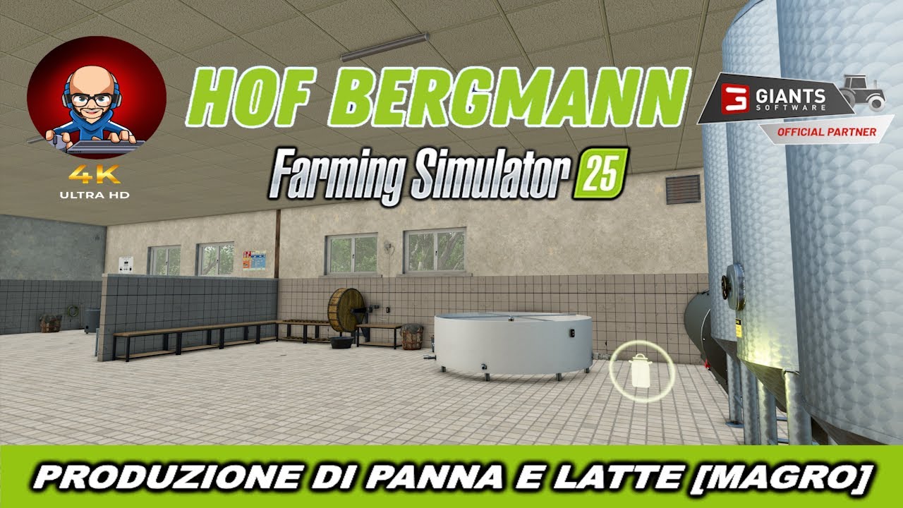 FS25 HOF BERGMANN 1.3 PRODUZIONE DI PANNA E LATTE [MAGRO] #fs25 #farmingsimulator25