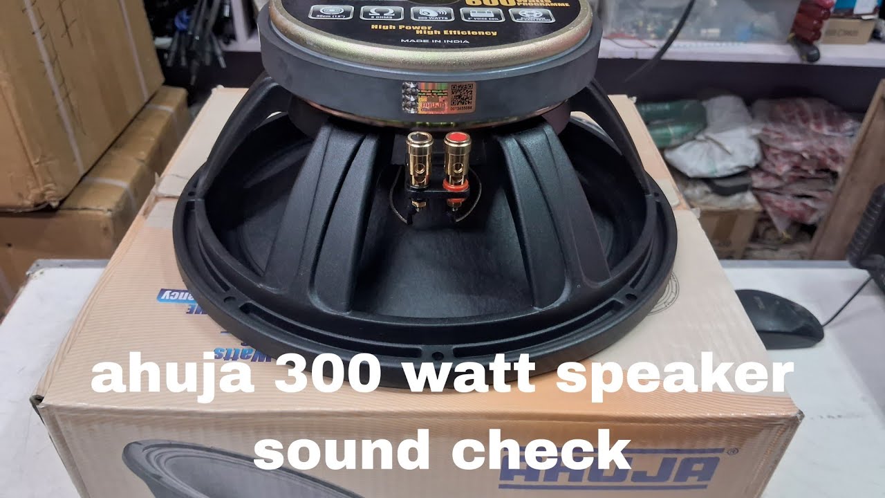 ahuja 12 inch 300 watt speaker sound check