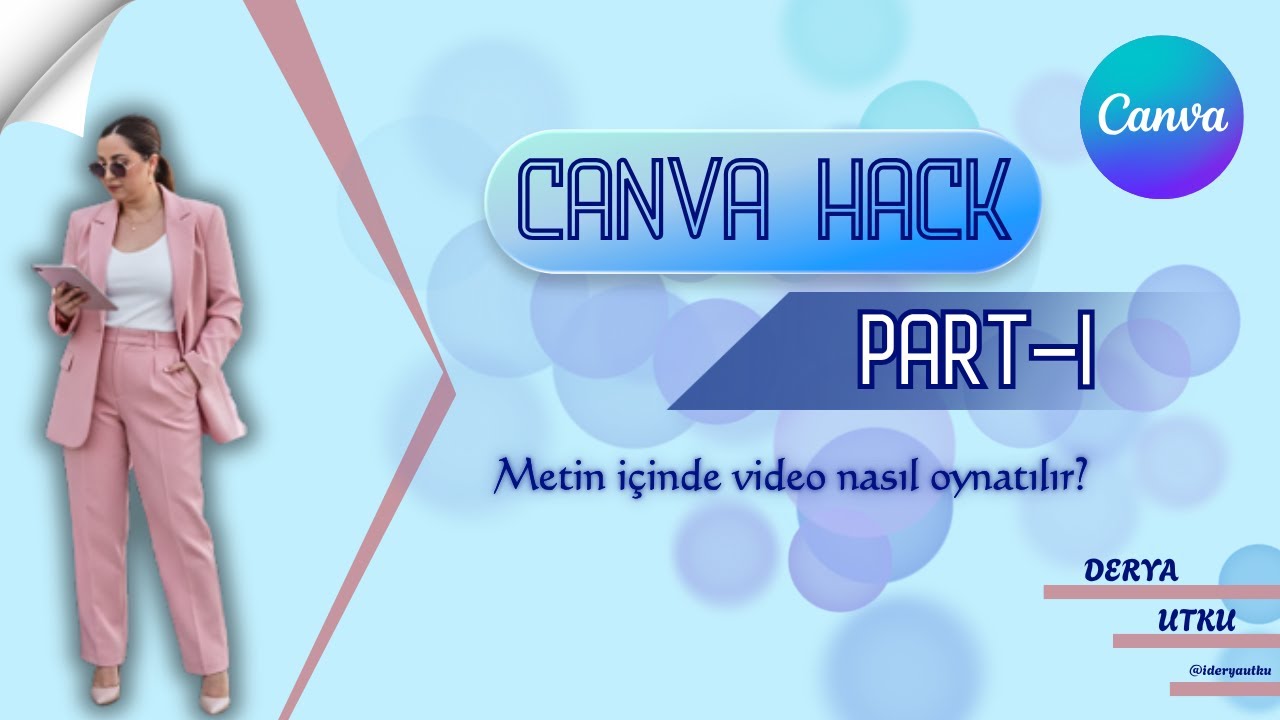 ANKARA Yazısı ile Text Masking Efekti | Canva Eğitim