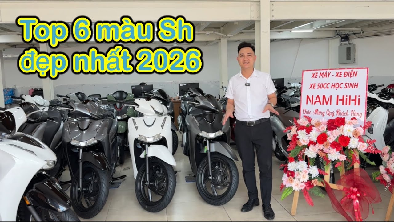 Top 6 màu xe Sh 2026 đẹp nhất - Nam hihi